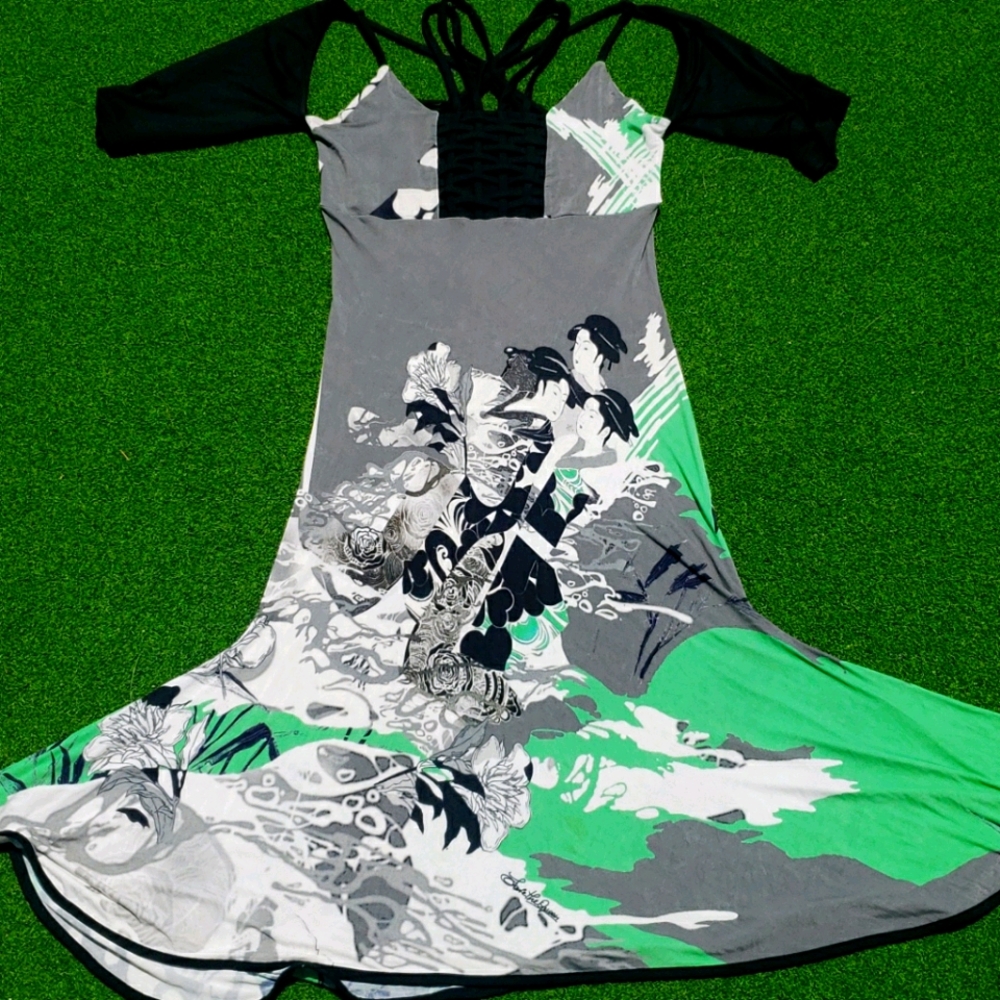 Save The Queen Japanese Print Dress